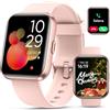 WMK Smartwatch Uomo Donna con Effettua o Risposta Chiamate1.8 Orologio Digitale Monitor del SpO2 Sonno Cardiofrequenzimetro,Impermeabile IP68 110+ Fitness Tracker Sportivo Alexa Contapassi Android iOS