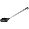 FMprofessional 22125 Cucchiaio da Portata, Acciaio Inox/plastica, Nero, Argento