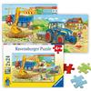 Ravensburger - Puzzle Cantiere e Fattoria, Idea Regalo per Bambini 4+ Anni, Gioco Educativo e Stimolante, 2 Puzzle da 24 Pezzi, 26x18 cm, Esclusiva Amazon