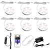 AIBOO Luci Per Armadi A Led, Set Di 4 Completi Inclusi Tutti Gli Accessori, Alluminio, 12,00 Watt 12,00 Volt 6 Bianco Naturale 4000K
