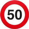 DankeDir! - Regalo di compleanno per i 50 anni, cartello in PVC - cartello stradale (20 x 20 cm), idea regalo per i 50 anni - per festa di compleanno, piccola e dolce sorpresa per il compleanno del festeggiato.