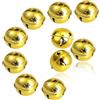 TOAOB THE ONE AND ONLY BABY TOAOB 10 Pezzi Campanellini Natalizi 5cm Oro Tono Campanelli Grandi Sonagli in Metallo per Decorazione di Natale Matrimonio Compleanno Decorazioni per Feste Decorativi
