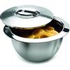 Weis Ciotola termica con coperchio, diametro interno 22,5 cm, acciaio inox, argento, diametro esterno 30 x 30 x 18 cm, volume 3 litri