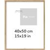 Pix FRAMES Cornice Foto - 40x50 cm - Portafoto da Parete Legno - Elegante Cornici da Parete - Porta Foto da Muro - Classico Quadretti da Parete - Moderno Portafoto - Quercia