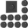 VntMQP di copertura per prese in silicone, copertura decorativa, protezione antipolvere, cucina/lavanderia, protezione dagli spruzzi d'acqua (10 Nero)