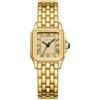 CHEETAH Orologio Donna Piccolo Analogico al Quarzo da Donna Con Bracciale Vintage, Cassa Rettangolare Quadrante Romano Orologio da polso Digitale Impermeabile per Donne e Ragazze - Oro Oro
