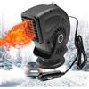 KQLHLHDYZ Riscaldamento Auto 12V 150W, Riscaldamento Auto 2 in 1 con Accendisigari Plug-in, Ventilatore per Riscaldamento Rapido e Raffreddamento per Veicoli con Base Girevole a 360 Gradi