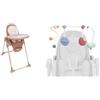 Chicco Polly Armonia Seggiolone Evolutivo con Barra Gioco Inclusa, Seggiolone Pappa per Bambini da 0 Mesi a 40 kg, Seggiolone Reclinabile, Altezza e Poggiapiedi Regolabili, 4 Ruote, Chiusura Compatta