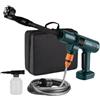 Roadtime Idropulitrice a Batteria, Pistola Idropulitrice Portatile Senza spazzole Compatibile con Makita 18V Batteria, 2 modalità con Tubo da 5 m, Ugello 6 in 1, Filtro, Caraffa di Schiuma