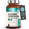 VitaBright Glucosamina Condroitina MSM 180 Capsule, Integratore Articolazioni uomo/donna, Cartilagine Ginocchio, Glucosamina solfato complex, condroitina glucosamina alto dosaggio, VitaBright Glucosamine Complex