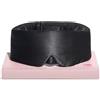 LitBear Maschera per dormire sul fianco, maschera per gli occhi per donne e uomini, 100% 22 momme pura seta di gelso, adatta al viso con fascia regolabile (nero)
