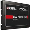 EMTEC X150 SSD POWER PLUS INTERNO 2.5" SATA III 2.000GB 3D NAND BLACK