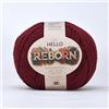 Hello Yarn Reborn - Filato di cotone riciclato - Borgogna - 200 g DK per uncinetto/maglia
