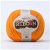 Hello Yarn Reborn - Filato di cotone riciclato - arancione - 200 g DK per uncinetto/lavoro a maglia