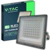 V-TAC Faro LED da Esterno 50W - [Chip Samsung + Tecnologia RLE] - 5000 Lumen - IP65 - Proiettore Faretto LED per Casa, Giardino, Garage, Magazzino - Luce CCT 3 IN 1 Calda, Fredda o Naturale