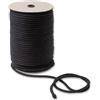 IPEA Corda di Cotone Macrame Nero - 6 mm x 100 Metri - Rotolo Super Lungo - Made in Italy - Filo da Cucito per Lavorazioni Artigianali, Decorazioni, Arazzi e Tende - Cordoncino - 0,6 cm