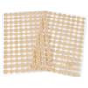 cyclingcolors Tondini Adesivi Tondo Adesivo Tondo Punti Autoadesivi Gancio Anello Nastro Puntini per Decorazioni da Parete Foto Oggetti Fai da te Artigianato 126 coppie 10mm, beige chiaro