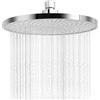 Hawdows Soffione e doccia a pioggia 22 cm, soffione anticalcare per bagno, rotante a 360°, filettatura 1/2 pollici, cromato