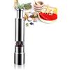 Elegauit Macinapepe Manuale in Acciaio Inossidabile, Professionale Acryl Trasparente Macina Sale e Pepe, Macina Pepe Classico da Cucina per Macinare Spezie, Cumino, Sesamo, Paprika
