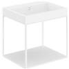Cosmic The Grid Evo lavabo con consolle in metallo con mensola fissa, WJC768M0078640, The Grid Evo [Mobili da Bagno > Mobili con Lavabo Integrato]
