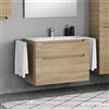evineo ineo5 mobile La: 99 cm, 2 estraibili, con maniglia incassata, per Renova Plan Slim lavabo,, BE0329OA, ineo5 [Mobili da Bagno > Mobili Lavabo]