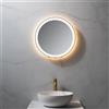 neoro n50 Metal Touch specchio illuminato Ø 50 cm, con illuminazione su tutto il perimetro, diretta + indiretta, BN0044MI, n50 [Specchi > Specchi]