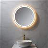 neoro n50 Metal Touch specchio illuminato Ø 60 cm, con illuminazione su tutto il perimetro, diretta + indiretta, BN0045MI, n50 [Specchi > Specchi]
