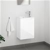 evineo ineo5 mobile La: 42 cm, 1 porta sinistra, con maniglia incassata, per Duravit ME by Starck lavabi per le mani,, BE0364WH, ineo5 [Mobili da Bagno > Mobili Lavabo]