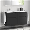 evineo ineo5 mobile La: 120 cm, 4 estraibili, con maniglia incassata, per evineo ineo lavabo doppio,, BE0303BM, ineo5 [Mobili da Bagno > Mobili Lavabo]