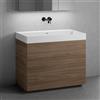 neoro n50 mobile La: 100 cm con 2 estraibili, lavabo senza fori rubinetteria bianco opaco,, BN0135WM+BN0443WL, n50 [Mobili da Bagno > Mobili con Lavabo Integrato]