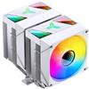 JONSBO Dissipatore cpu Jonsbo CR-1400 DV2 Argb 2x torre con flusso laterale ventola 92mm Bianco