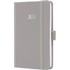 SIGEL J6402 Agenda settimanale Jolie 2026-1 anno - circa A6 - Pearl Grey - 2 pagine = 1 settimana - copertina rigida - 80 g/m² - grigio chiaro - 174 p. - certificazione FSC