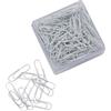 WEDO 90124430 - Fermacarte in plastica, 27 mm, confezione da 140 pezzi, colore: Bianco