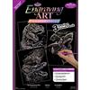 Pracht Creatives Hobby Royal & Langnickel Set di Immagini da Grattare Predatori, Effetto Ologramma, 3 Immagini, Dinosauri, Squali, Coccodrilli, Immagini da Grattare per Bambini e Adulti, con Penna per Grattare e Sagome
