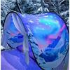 LEEMASING Tenda da letto fantasy, divertente, pieghevole, pop up, per interni ed esterni, misura doppia, per ragazzi e ragazze, tenda per bambini, casetta per bambini (Il paese delle meraviglie d'inverno)