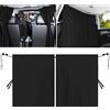 Meanju Tenda Divisoria per Auto, 140 cm * 80 cm Tenda Divisoria per Seggiolino Auto, Tende Divisorie Interne per Auto Parasole, Protezione Della Privacy Tende Auto, Accessori per Campeggio per Auto