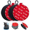 volport 2 x 75mm Disco di Montaggio Adesivo per Cruscotto Parabrezza e 2 x 70mm Nastro Biadesivo Extra Forte Resistente alle Alte Temperature per Supporti a Ventosa, GPS, Dash Cam, Navigazione