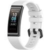 tecinity Cinturino Compatibile con Huawei Band 4 Pro/3 Pro/3, 19mm Silicone Cinturini per Huawei Band 3 (Bianco)