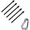 DaiUni Punte di ricambio per Samsung Galaxy Tab S8 / Tab S8+ Plus/Tab S8 Ultra/Tab S7 / S7+ Plus / S7 FE/Tab S6 / S6 5G / S6 Lite Tocca Stylus S Pen Set di Strumenti Penna Pennini， 5 pcs (Nero)