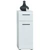 trendteam smart living Mobili, Metallo, Bianco (Alta lucentezza), 30 x 79 x 31 cm