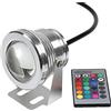 AMDHZ Faretti Immersione faretto subacquee 10W luci per Piscina IP68 Impermeabile A Montaggio Superficiale Faretto subacqueo (Color : RGB+Remote Control, Size : A-12V)