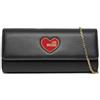 Love Moschino Pochette Donna, Nero, Taglia unica