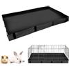 bangminda Impermeabile Oxford Tessuto Habitat per Guinea Pig Pet Cage (Gabbia Non Inclusa) Base in Rete Sostitutiva per Gabbia per Conigli Lettiera Gabbie Liner per per Animali Piccole (XL, Nero)