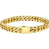 Bestyle Bracciali Stratificati Uomo a Catena Miami Legame 3D Cyber Nero Oro Premium Argento Minimalismo Catena Cubana Larghezza 5/7/9/12MM Braccialetto Uomo Regalo Coppia
