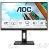 AOC MONITOR AOC LED 27" Wide U27P2CA IPS 3840x2160 4ms 350cd/mq 50.000.000:1 2x2W MM PIVOT REG.H VGA 2HDMI DP USB-C DOCKING