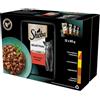 SHEBA Selection bustine in salsa 12x85g Alimento umido completo per gatti adulti con pollo e manzo, pollo, agnello, anatra e tacchino