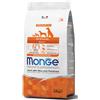 Monge Natural Superpremium All Breeds Adult Monoprotein Anatra con Riso e Patate 2,5 Kg.