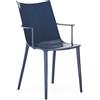 Kartell - Sedia H. H.H - Blu - Tecnopolimero termoplastico riciclato - Designer Philippe Starck