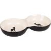Ciotola Doppia in Ceramica Nala per Gatti Flamingo 145 ml