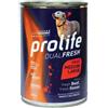 Prolife dog dual fresh adult beef & goose medium/large 400 g